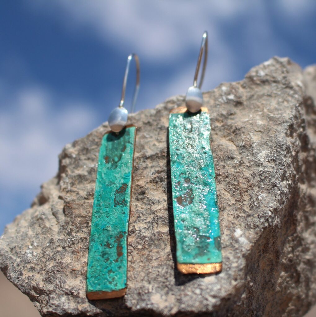 AROS EN COBRE PINTADO
